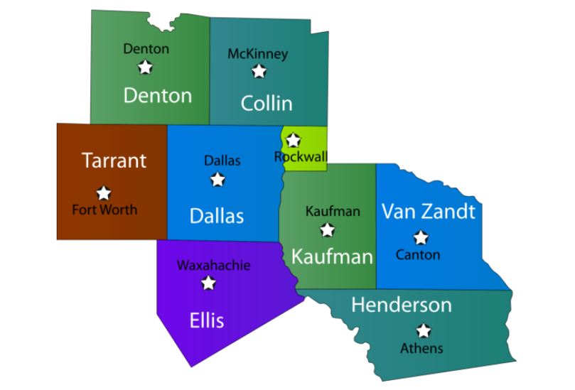 DFW Area Map